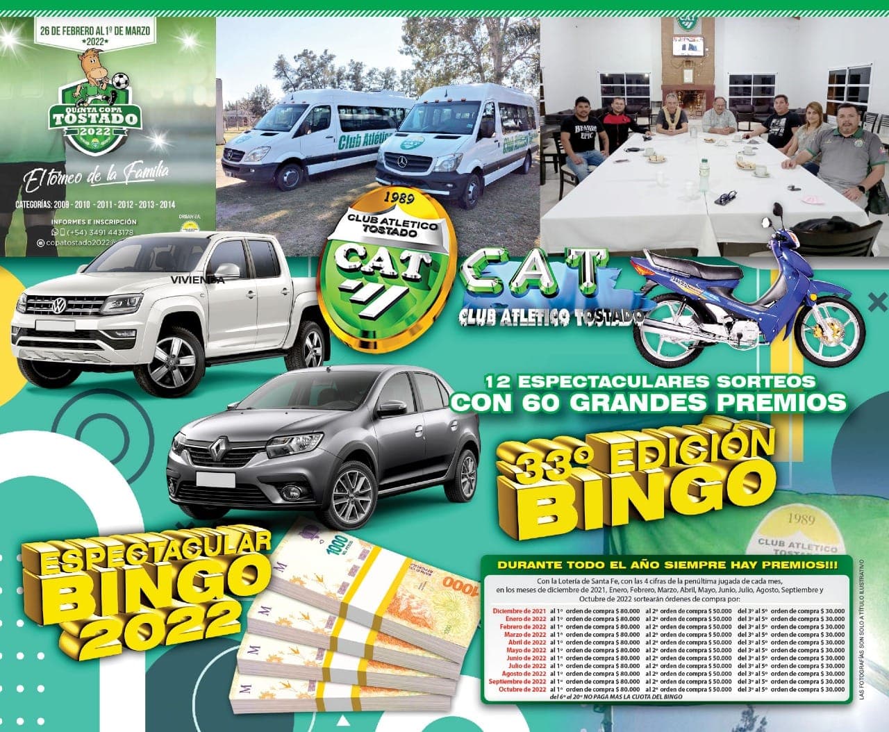 Bingo del Club Atlético Tostado